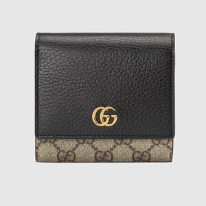 GG Marmont Bi-color Medium Wallet
